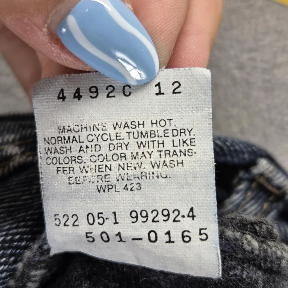 Vintage Levis 501 Jeans‎ Mens Blue Straight Button Fly Made USA Fits 28x30